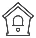 Bird house icon