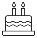 Birthday cake icon