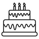 Birthday cake icon