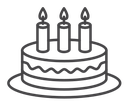 Birthday cake icon