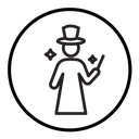 Black magic icon