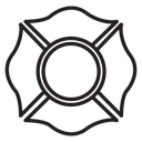 Blank Fire Department badge icon