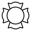 Blank Fire Department badge icon