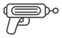 Blaster Black Outline icon