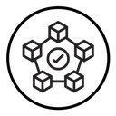 Blockchain technology icon