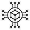 Blockchain technology icon