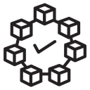 Blockchain technology icon