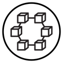 Blockchain technology icon