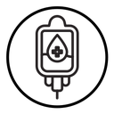 Blood bag icon