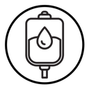 Blood bag icon