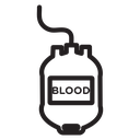 Blood bag icon