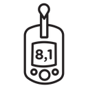 Blood glucose icon