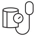 Blood pressure meter icon