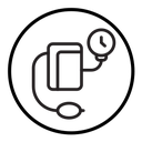 Blood pressure meter icon