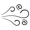 Blowing wind icon