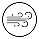 Blowing wind icon