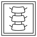 Body spine scan icon