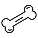 Bone Black Outline icon