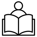 Book open reader icon