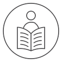 Book open reader icon