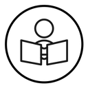 Book open reader icon