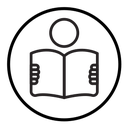 Book open reader icon