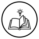 Book with bulb icon