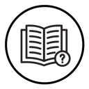 Book with question mark icon