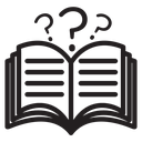 Book with question mark icon
