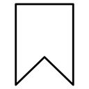 Bookmark Black Outline icon