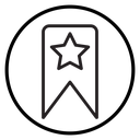 Bookmark Black Outline icon