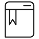 Bookmark Black Outline icon
