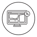 Bounce rate icon