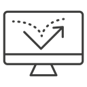 Bounce rate 2 icon