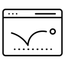 Bounce Rate Browser Curve icon
