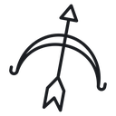Bow arrow 3 icon