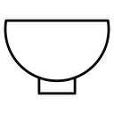 Bowl Black Outline icon