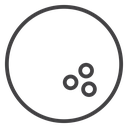 Bowling ball icon