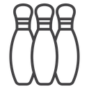 Bowling pins icon