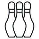 Bowling pins 3 icon