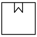 Box Black Outline icon