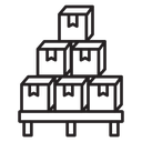 Box on a pallet icon