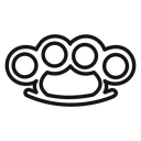 Brass knuckles icon