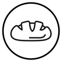 Bread loaf icon