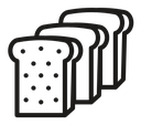 Bread slice icon