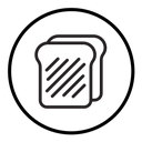 Bread slice icon