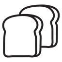 Bread slice icon