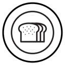 Bread slice icon