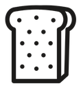 Bread slice icon