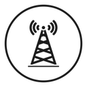 Broadcast tower icon